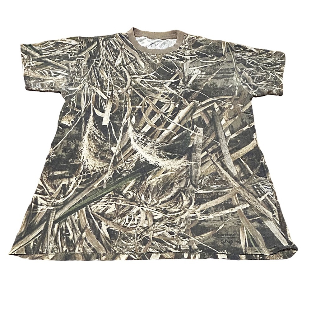 Hanes Mossy-Style Camo T-Shirt Men’s Medium – Outdoors Hunting Tee
